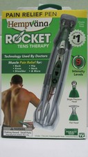 Hempvana Rocket Tens Therapy Battery Pain Relief Pen w/3 Interchangeable Heads