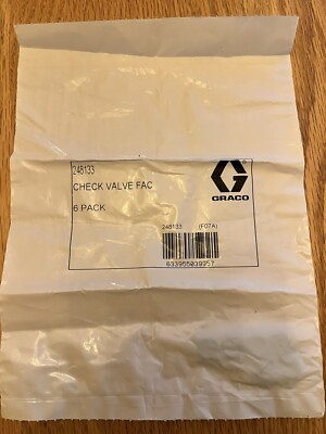 Graco CHK VLV FC O-Ring Kit (Pack of 6) PN 248133 - BRAND NEW ORIGINAL GRACO PKG