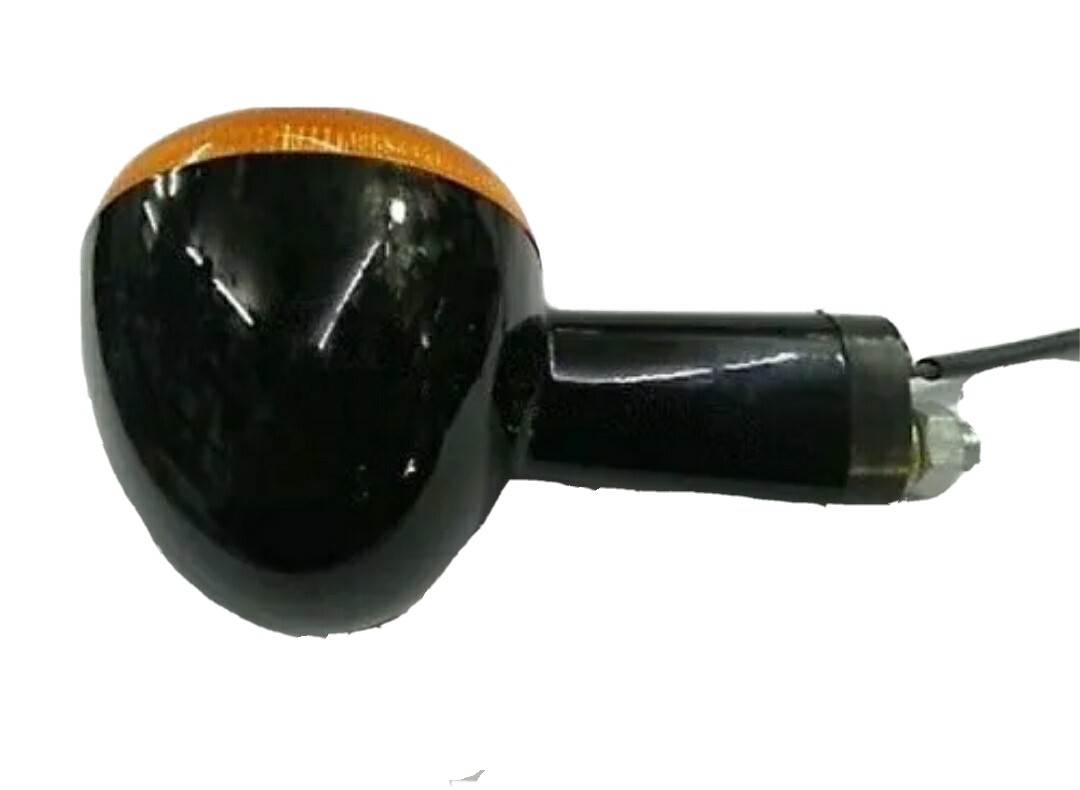 Pair Black Turn Signal Indicator Lights Fit Royal Enfield Meteor 350 / Classic Reborn / Hunter 350-578865