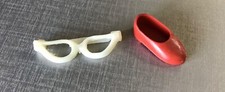 Mixed SINDY Doll Items - One Red Shoe & Sunglasses, 1960s Vintage