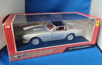 ミニカー Hot Wheels 410 SUPERAMERICA Hot Wheels Elite Ferrari 410 Superamerica Silver Diecast Replica 1
