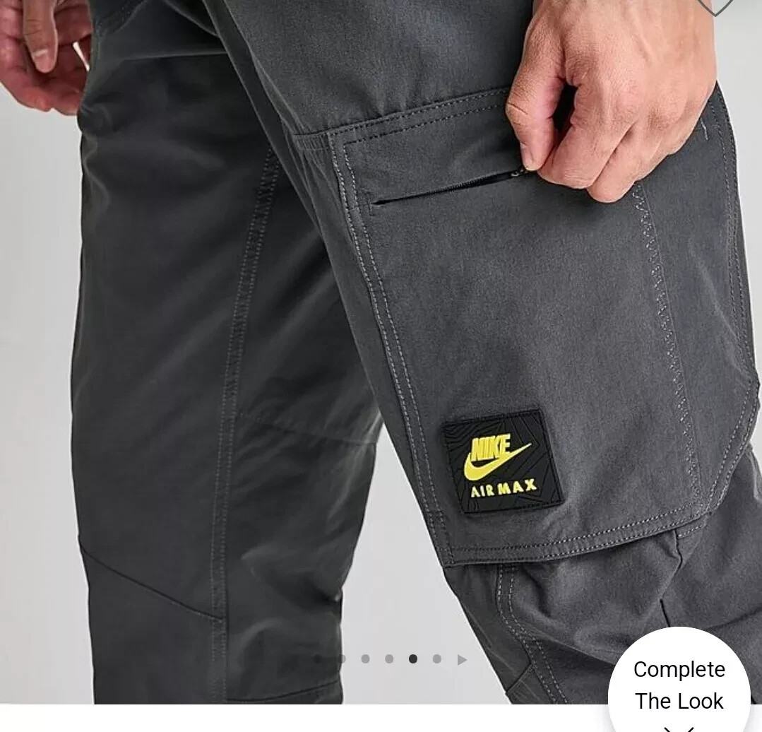 nike air max cargo pants grey