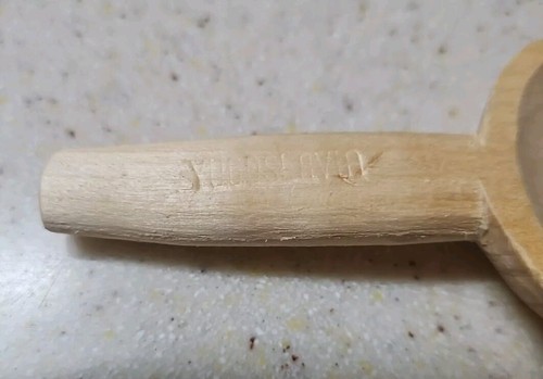 Vntg Organic Blank Wooden Spoons Utensils Unpainted Set Of 5 Yugoslavia - Picture 7 of 8