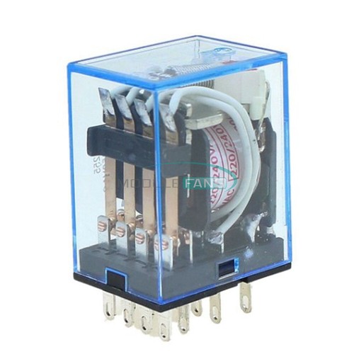 MY4NJ 12V/24V/110V/220V Coil Power Relay DIN Rail Mounted Base 14 Pin 4PDT FC - Picture 25 of 30