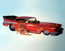 Tom "Mongoose" McEwen '57 Chevy "Orig. Nostalgia" NITRO Funny Car PHOTO! #(6)