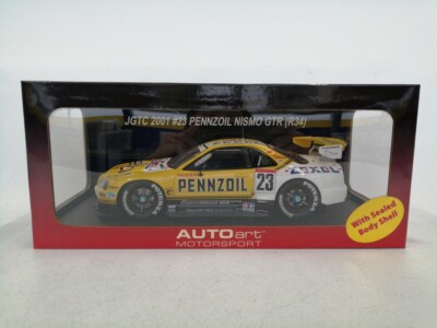 Nissan Skyline JGTC2001 #23 Autoart 1/18 Nismo GTR R34 Pennzoil
