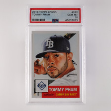 2019 Topps MLB Living Set Card #262 - Tommy Pham - SP /2009 PSA 10 POP 67