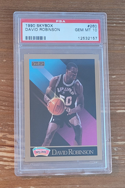 1990 Skybox #260 David Robinson PSA 10 San Antonio Spurs (F)