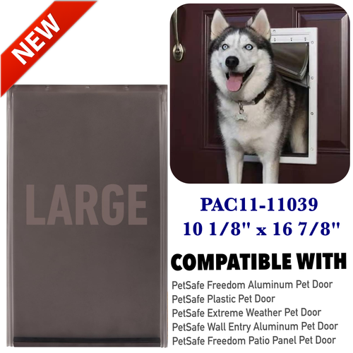 Large Pet Door Flap Replacement For PetSafe PAC1111039 In Wall Pet Dog