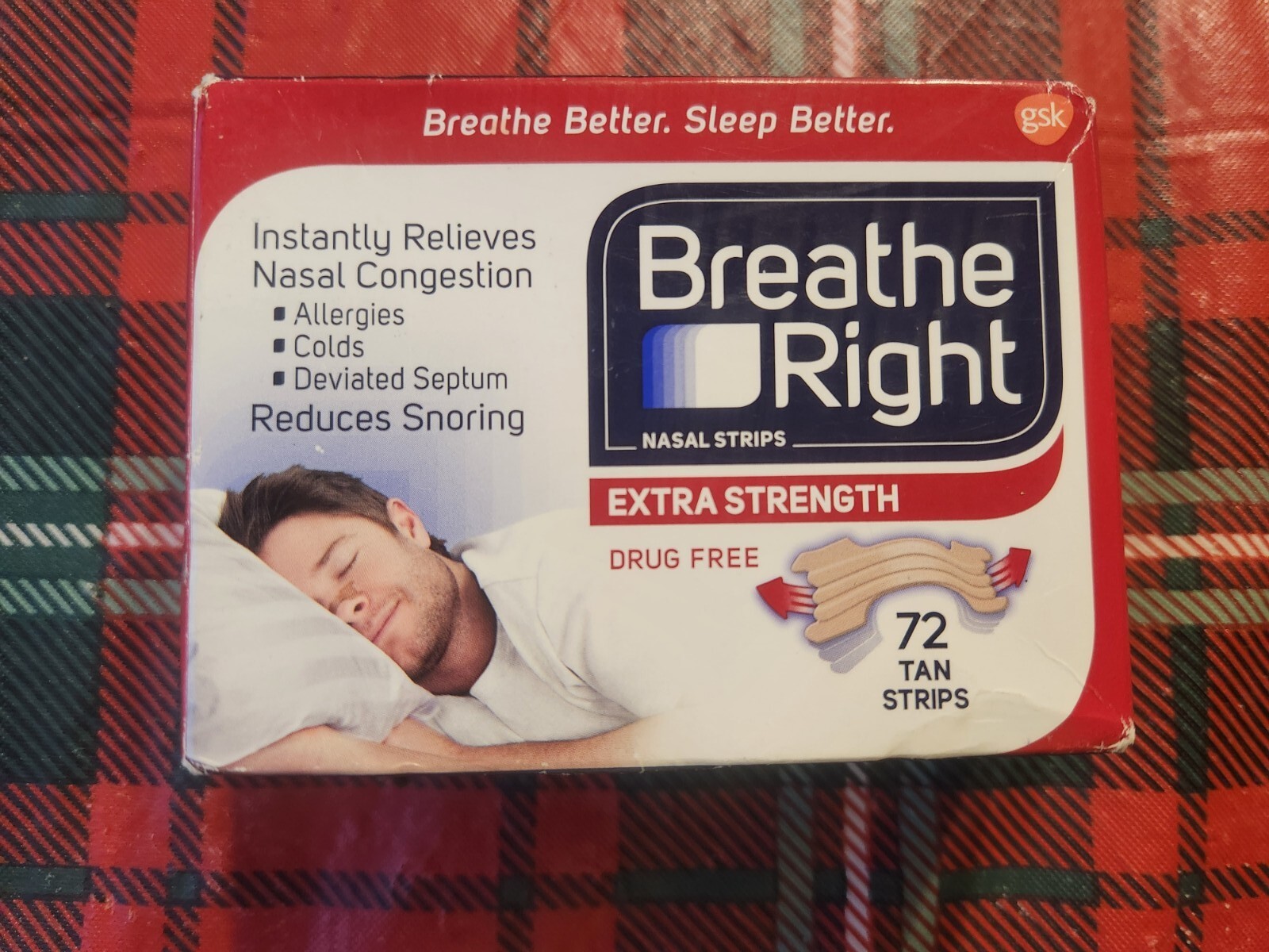 Breathe Right Extra Strength Nasal Strips 72 TAN Strips 757145404155 eBay