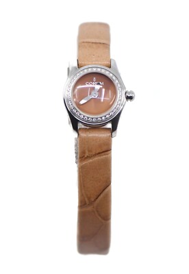 Corum Bubble Mini Diamant Edelstahl Armbanduhr L137/03602