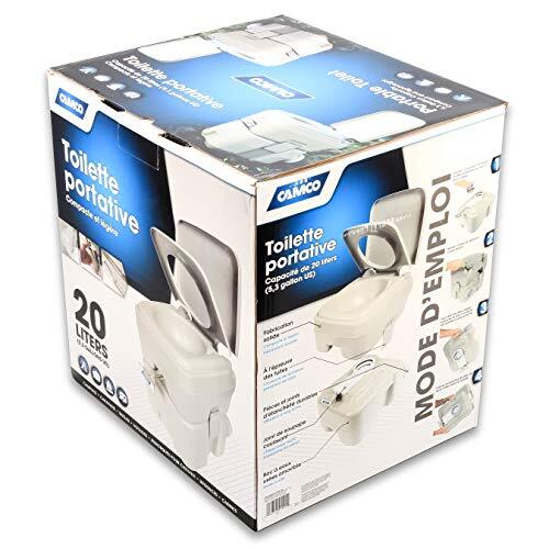 5.3 Gallon Portable Travel Toilet for Camping RV Boating with Odor Locking Tank - Picture 10 of 11