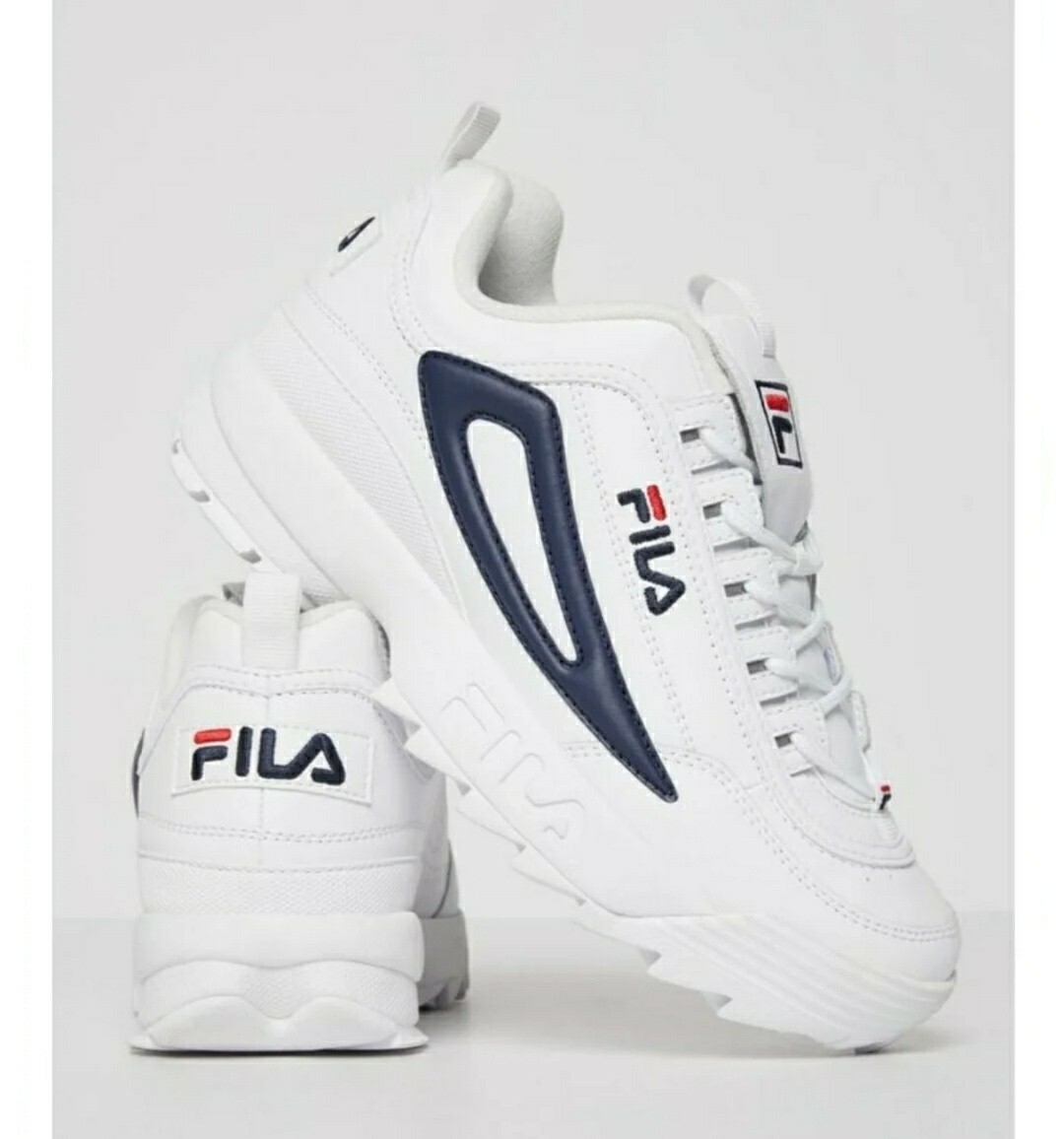 Fila Disruptor-II-XL Sneakers White/White/Fila Navy size 7.5 Fila Disruptor-II-XL Sneakers White/White/Fila Navy Men main image 4