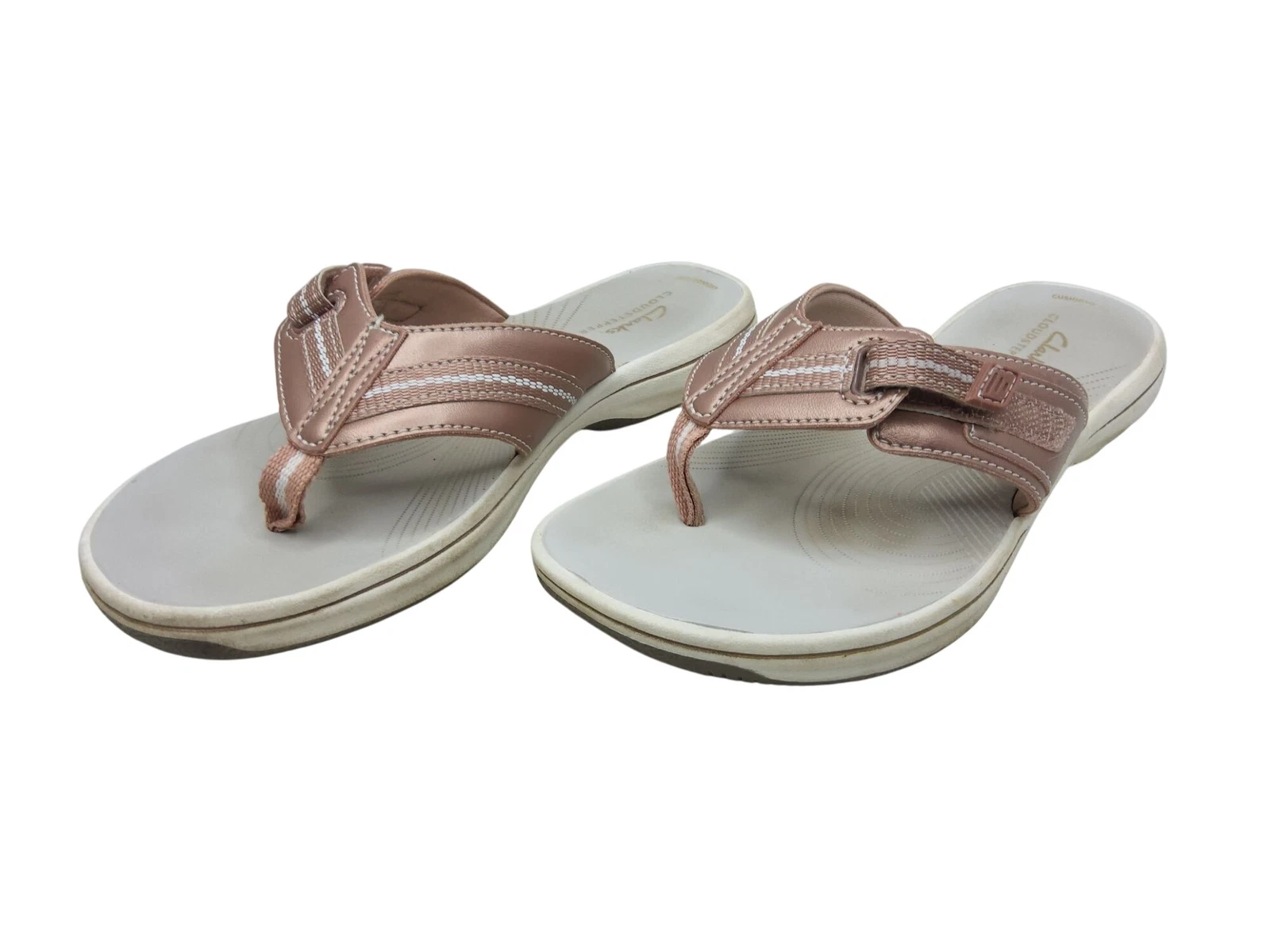 Sandali donna Clarks Cloudsteppers ammortizzati morbidi tanga regolabili