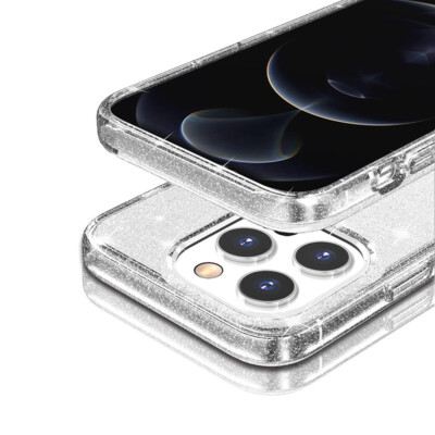 Glitter Crystal Clear Transparent Cover Case For Apple iPhone (Choose Model)
