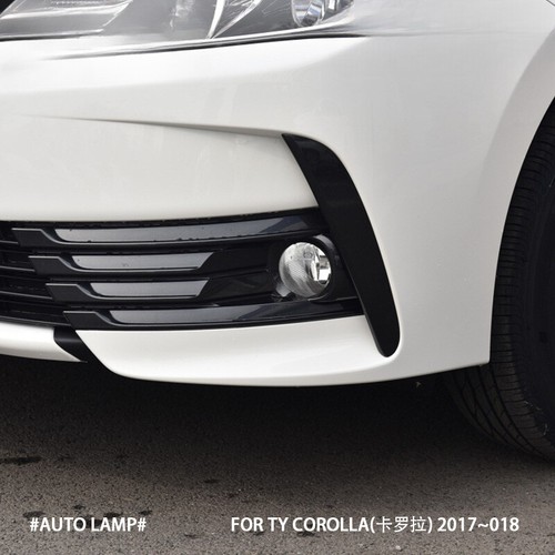 Fog Lamp Cover Grill Bezel Front Bumper For TOYOTA COROLLA 2017-2018 - Picture 7 of 8