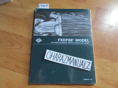 NEW *SEALED* 2010 Harley Davidson FXDFSE2 Model Service Manual Supplement