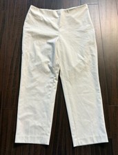 Talbots Pants Womens 12P 12 Petites Khaki Classic Side Zip Comfort Preppy Career