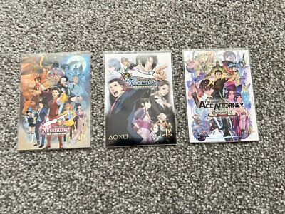 Ace Attorney Series PlayStation Trading Cards Set X 3 Sammelkarten