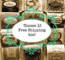Handmade  Goat Milk Soap, Choose 12, ships fast, + samples