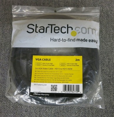 StarTech VGA Cable 20ft Coax High Resolution Monitor VGA Cable HD 15 M/M