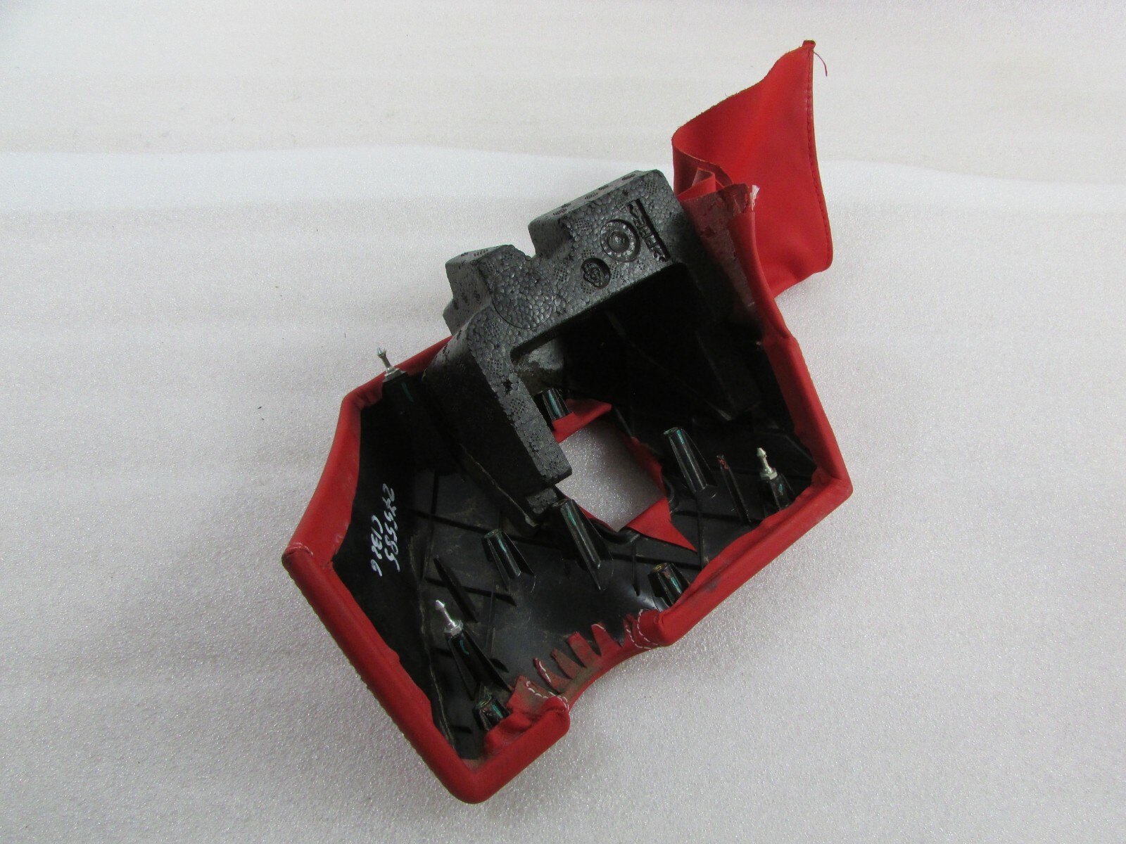 Ferrari 488, LH, Left, Lower Dash Panel, Red w/ White Stitch, Used P/N 86834200