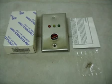 Alarm Controls RP-33 Single Gang Satin Stainless Steel Wall Plate 1/4" LED's