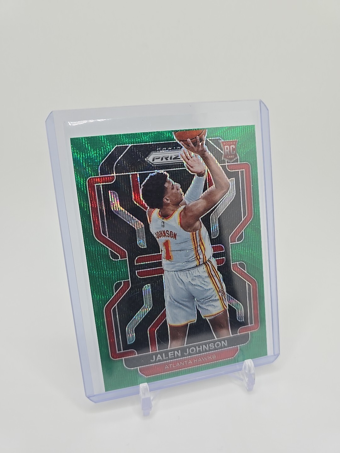 Jalen Johnson 2021-22 NBA Prizm Rookie Card Green Wave Prizm #305 Atlanta Hawks