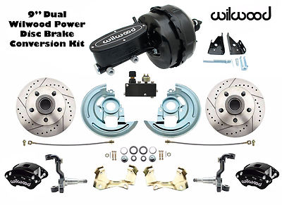 1964-1972 GM A, F X Body Disc Brake Kit 9'' Wilwood Dual Black Out Master & Valve