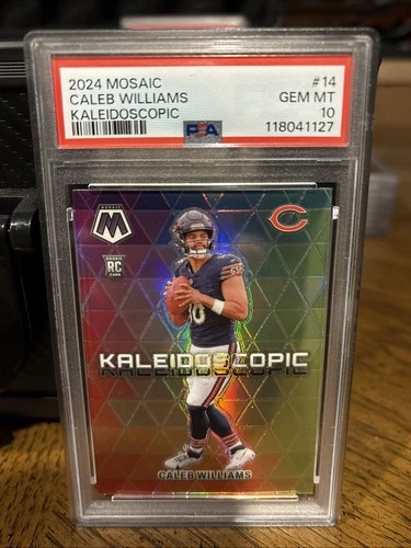 2024 Panini Mosaic Kaleidoscopic Caleb Williams #14 (RC) PSA 10 Chicago Bears
