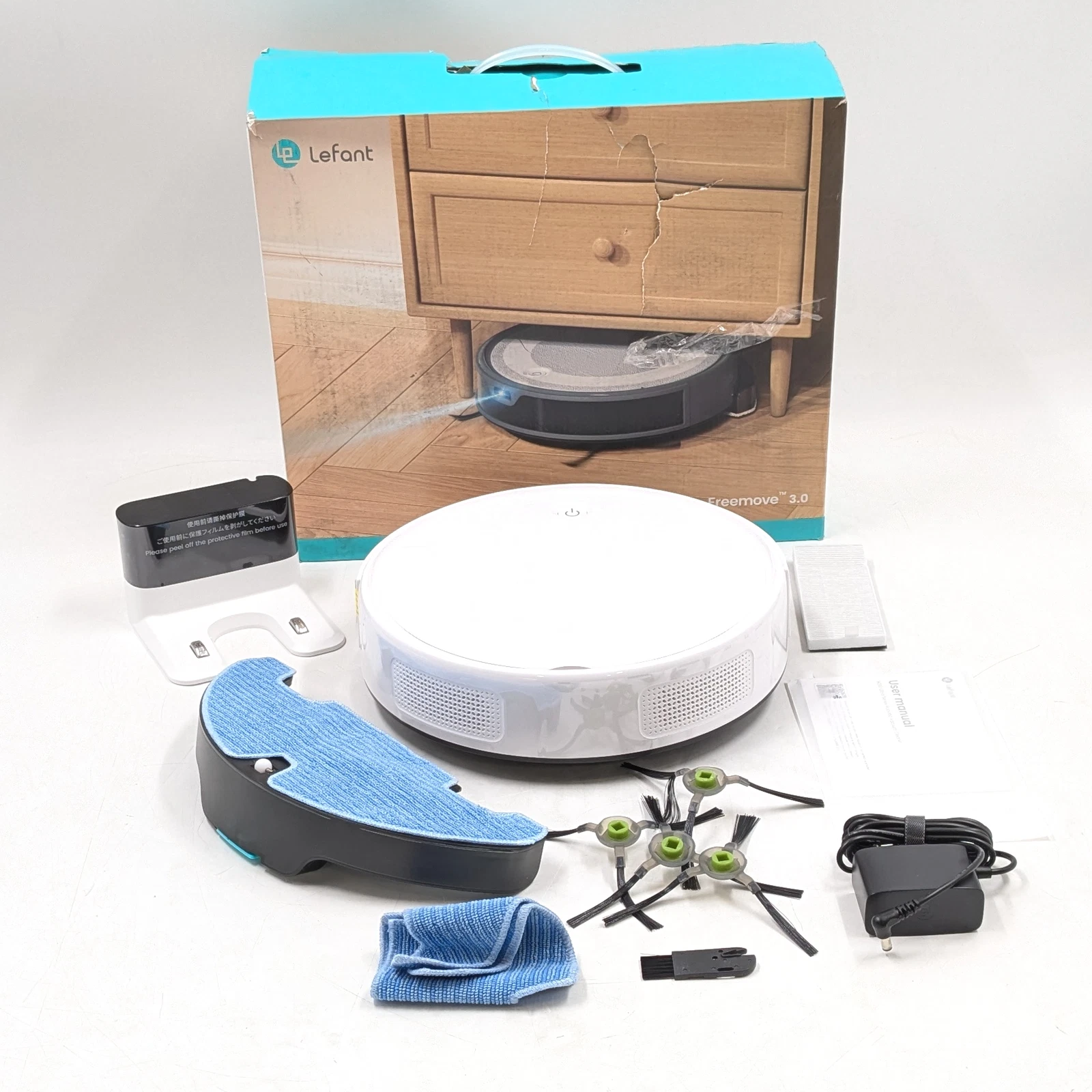Lefant M310 Ultra Robot Vacuum and Mop For Pet Hair & Home Freemove 3.0 - White