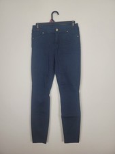 Tommy Hilfiger Sz 4 Women's Madison Skinny Ankle Pants Navy Blue Stretchy