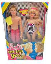 2010 Mattel T7431 Barbie She Said Yes Barbie Ken Doll Set NRFB A4