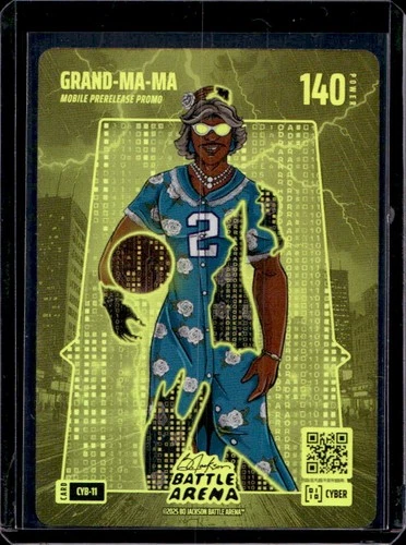 2025 Bo Jackson Battle Arena Grand-Ma-Ma Mobile Prerelease Promo Cyber Gold #11