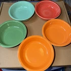 Homer Laughlin Fiesta Multi Color Rare Lot Cereal bowl 7" Fiestaware Lot Of 5