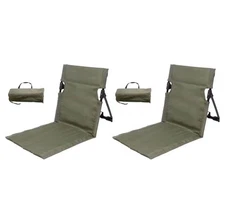 2 Chairs, Ultra-Light Folding Chair for Camping, Beach, and Road Trips Green