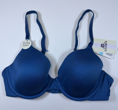 b'tempted Wacaol Future Foundation Contour T-shirt Bra Blue Size 32C 953281 NEW
