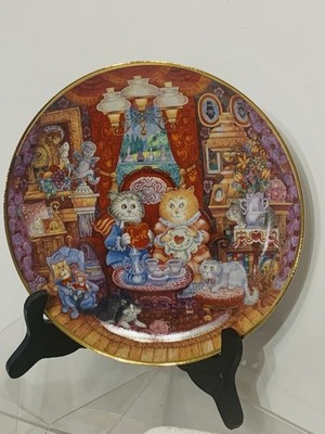 Franklin Mint Bill Bell ''Whisker Wuv'' Collectible Cat Plate