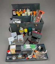 Massive Lot Vintage Misc Gun Repair Clean Kits Tools Oils Solvents Brushes Sizes