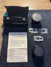 Auxiliary Lens Set for Canon Sure Shot AF35M Telephoto  Wide Angle Lens w/ Case