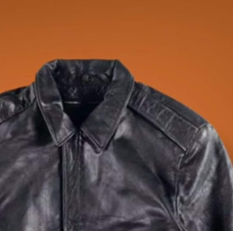 Men's 80s A2 Flight Vintage Style Military Real Leather Jacket