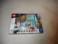 LEGO THE INFINITY SAGA IRON MAN ARMORY 76216..**SHELF WEAR**NEW**FREE S/H**