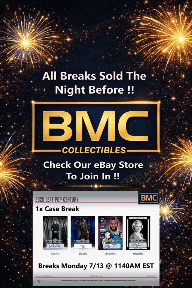BMC Collectibles Pre-Sold Breaks 7/13a