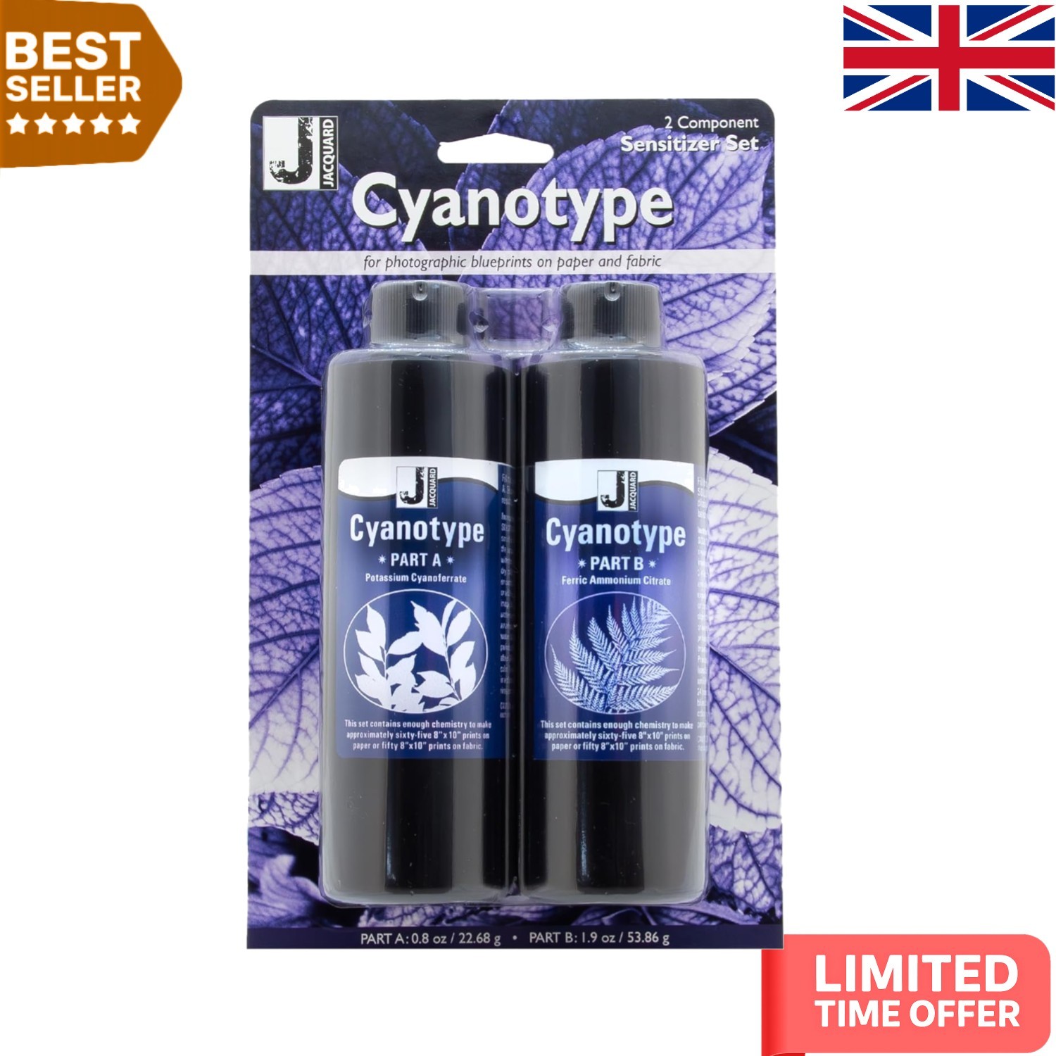 Ancient Cyanotype Sensitizer Printing Kit - Craft Unique Sun Prints Effortlessly