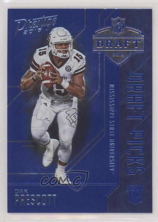 2016 Panini Prestige Draft Picks Blue Dak Prescott #3 Rookie RC 0wg4