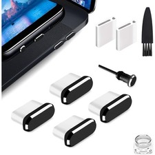 USB C Dust Plug 4 Pack Type C Charging Port Cover with Cleaning Brush Anti