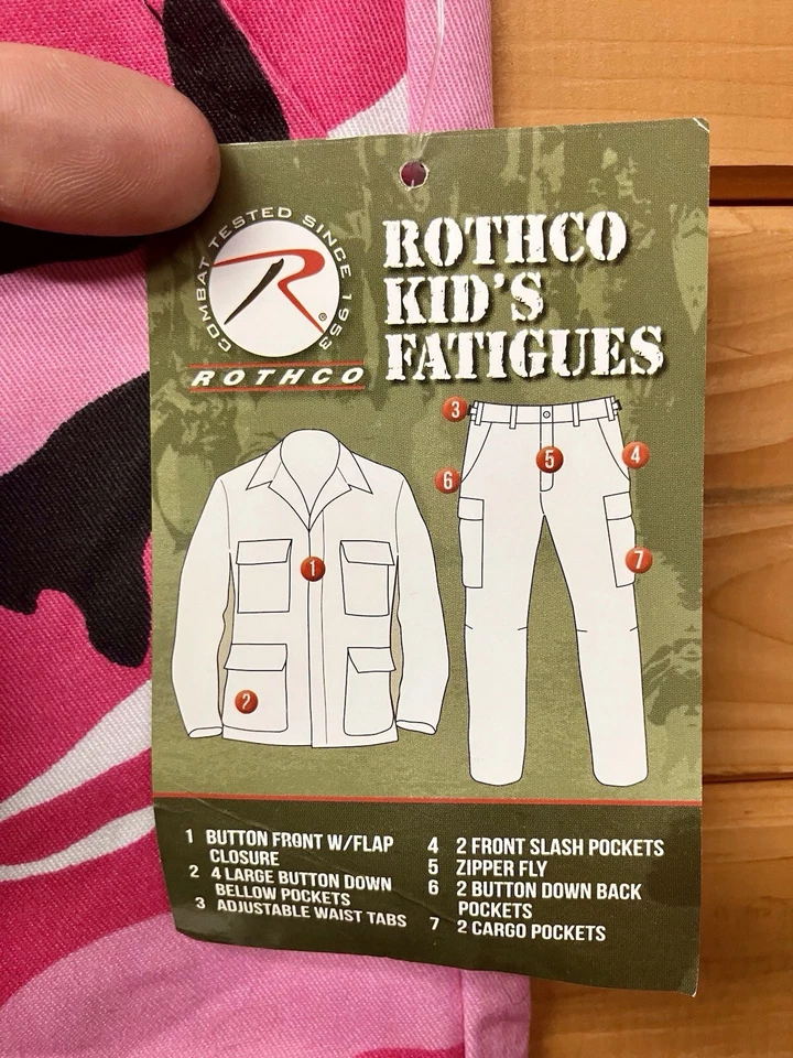 Pantalones Rothco Kids BDU - Rosa Camuflaje Foto 3 de 4