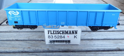 Fleischmann 83 5284 K H0 Open Freight Car Eanos Loaded Of The NS Era 5/6 SoSe