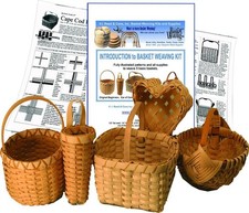 VIRC Introduction to Basket Weaving Kit for 5 Baskets