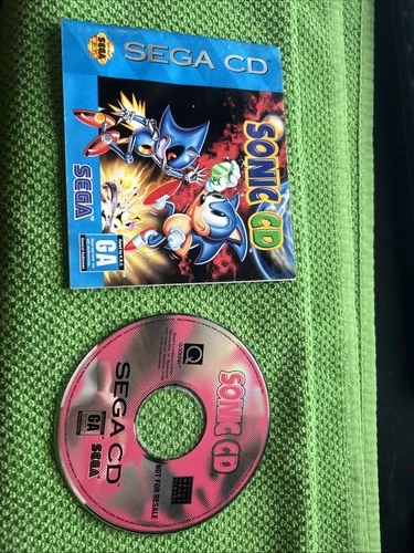 ¤ Sonic Cd Not For Resale ¤ (Game Disc) Good! Sega CD Disc and Manual Only RARE!
